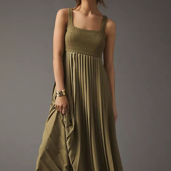 Anthropologie Dresses & Skirts - Anthropologie Mare Mare Pleated Knit Top Maxi Dress